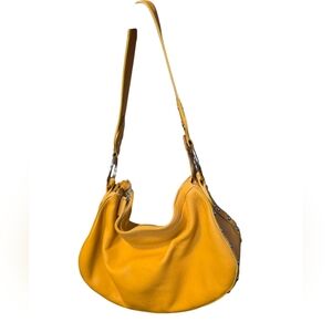 Maxx New York Vibrant Yellow Hobo Bag, Vintage, Great Condition